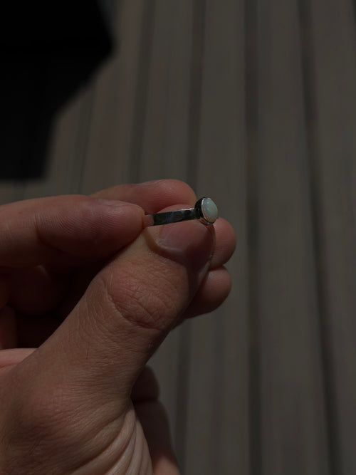 Coober Pedy Australian Opal Sterling Silver Ring