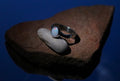 Sterling Silver Australian Opal Wavey Ring Size 10.5