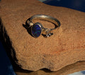 Sterling Silver Lightning Ridge Gem Black Opal Ring Size 5